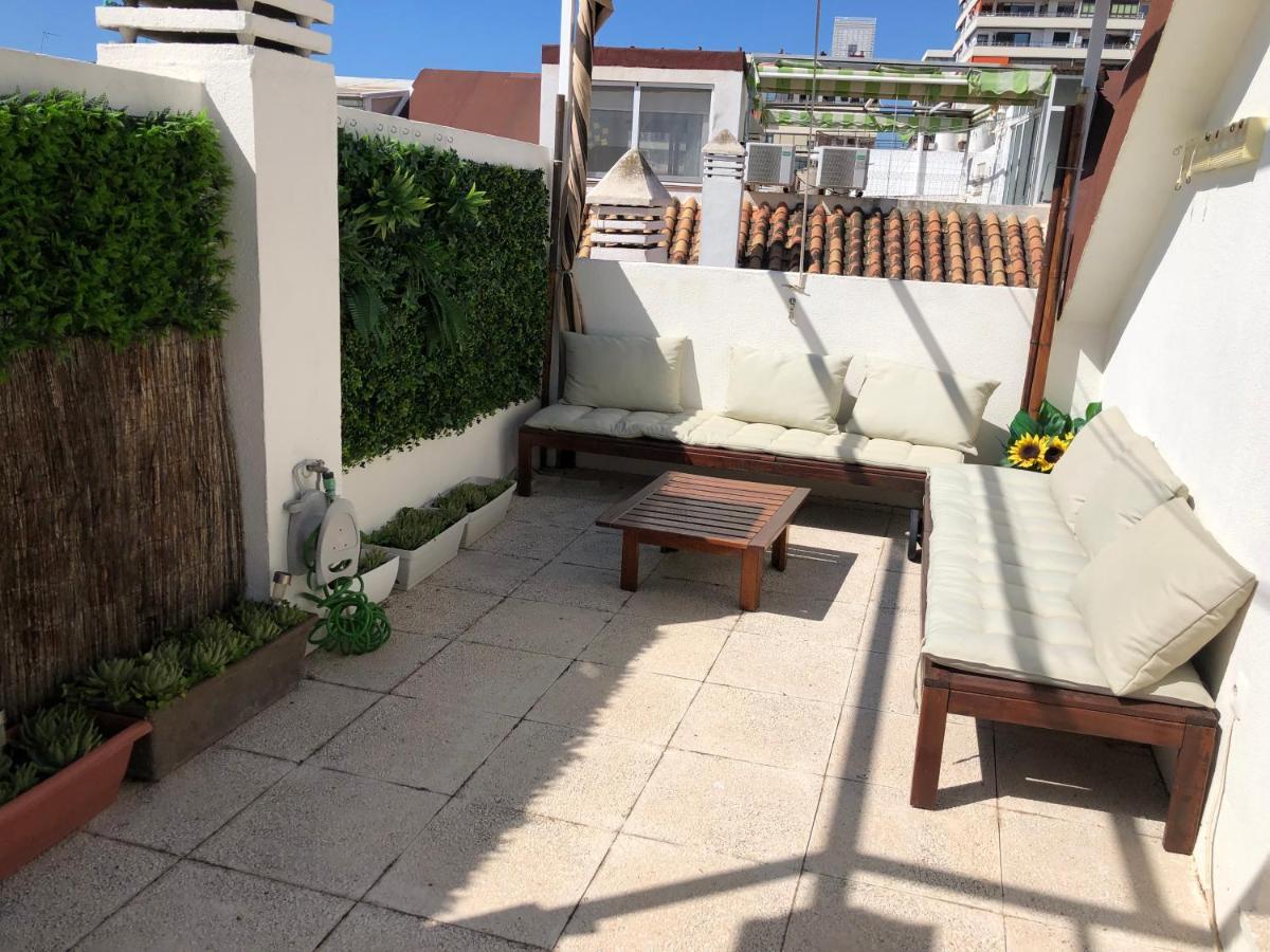 El Cortijuelo. Magnificent Triplex Terraced House With Rooftop Of 18M2, Overlooking The Sea. Parking Torremolinos Kültér fotó